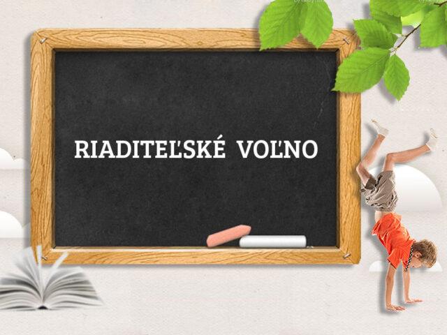 Riaditeľské voľno 17.11.2025