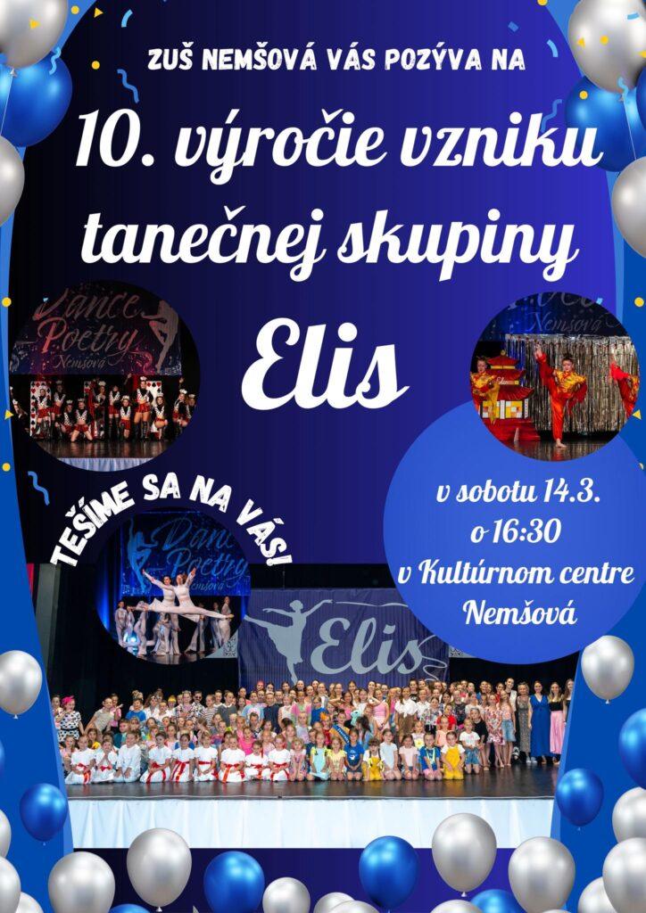 Vystúpenie tanečnej skupiny Elis
